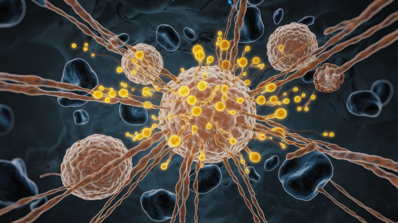 Schéma syntézy neurotransmiterů s rolí vitaminu C